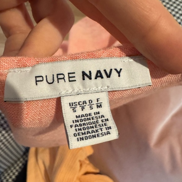 PURE NAVY 100% Linen Peach High Low Tank Top Size Small VGUC - Picture 3 of 6